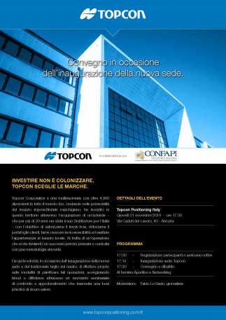 Topcon inaugura la nuova sede ad Ancona